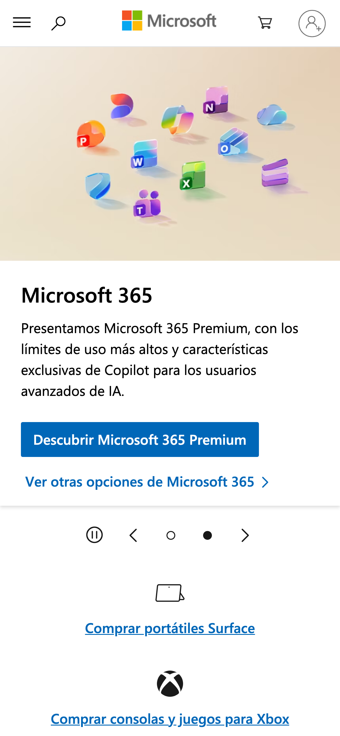 microsoft.com — website homepage